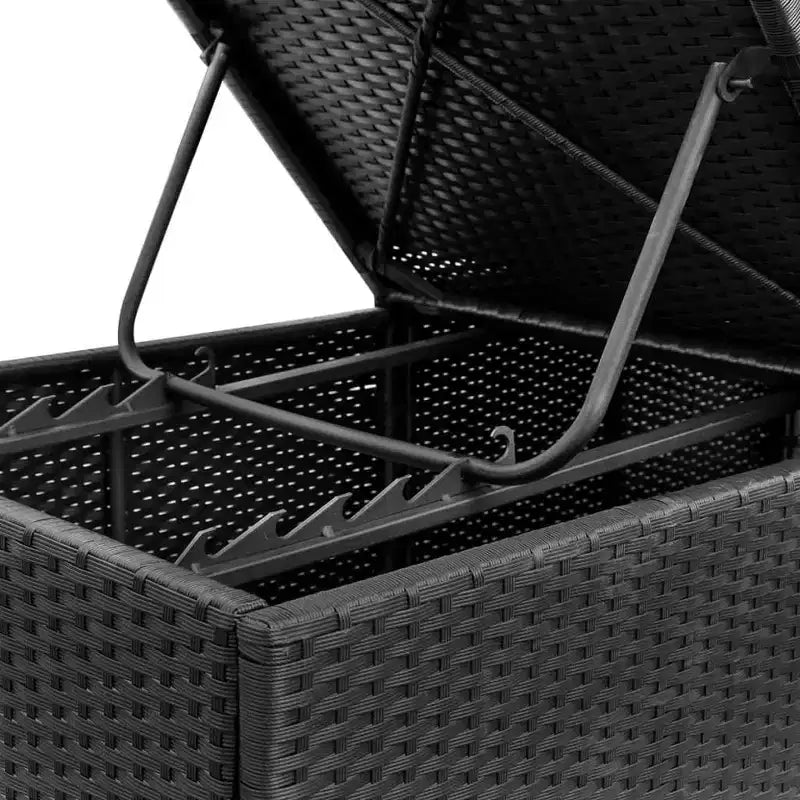 vidaXL Gartensofa Schwarz und Tropikblau