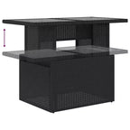 vidaXL Garten-Sofa-Set mit Kissen, modulares Outdoor-Sofa, 9-teilig, Polyrattan