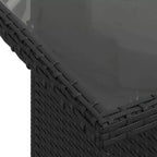 vidaXL Garten-Sofa-Set mit Kissen, modulares Outdoor-Sofa, 9-teilig, Polyrattan