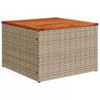 vidaXL 8-teiliges Gartensofa-Set mit Kissen Schwarz Polyrattan