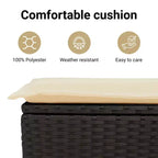 vidaXL Loungemöbel-Set mit Kissen Outdoor-Möbel 12-teilig Polyrattan