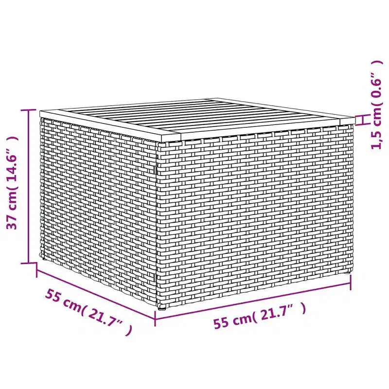 vidaXL Loungemöbel-Set mit Kissen Outdoor-Möbel 12-teilig Polyrattan