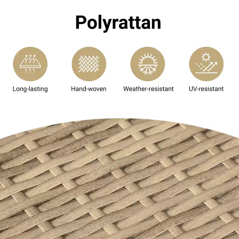 vidaXL Loungemöbel-Set mit Kissen Outdoor-Möbel 12-teilig Polyrattan