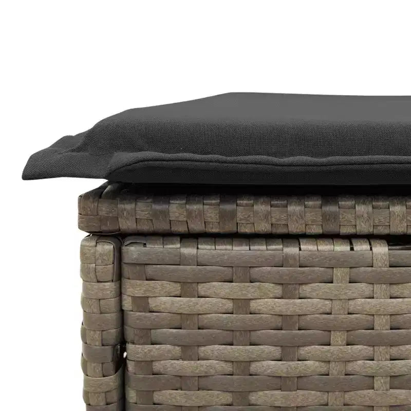vidaXL Loungesofa-Set mit Kissen Gartenmöbel 11-teilig Polyrattan