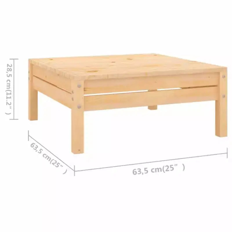 vidaXL Garten-Lounge-Set Massives Kiefernholz Modulares Garten-Lounge-Set