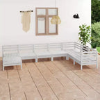 vidaXL Garten-Lounge-Set Massives Kiefernholz Modulares Garten-Lounge-Set