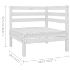 vidaXL Garten-Lounge-Set Massives Kiefernholz Modulares Garten-Lounge-Set