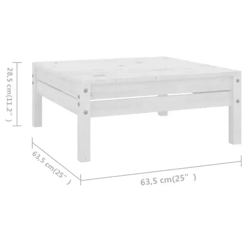 vidaXL Garten-Lounge-Set Massives Kiefernholz Modulares Garten-Lounge-Set