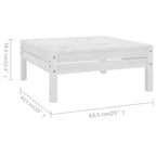 vidaXL Garten-Lounge-Set Massives Kiefernholz Modulares Garten-Lounge-Set