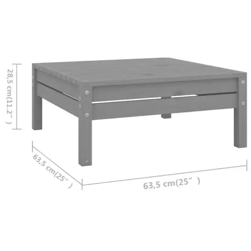 vidaXL Garten-Lounge-Set Massives Kiefernholz Modulares Garten-Lounge-Set