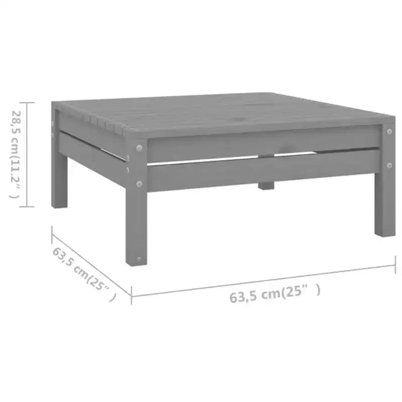 vidaXL Garten-Lounge-Set Massives Kiefernholz Modulares Garten-Lounge-Set