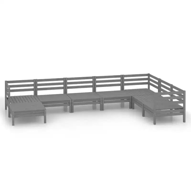 vidaXL Garten-Lounge-Set Massives Kiefernholz Modulares Garten-Lounge-Set