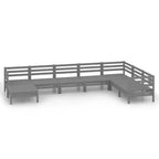 vidaXL Garten-Lounge-Set Massives Kiefernholz Modulares Garten-Lounge-Set