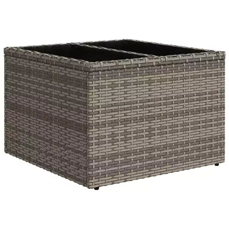 vidaXL Loungesofa-Set Schwarz, Blau - Grau und Blau mit Tisch