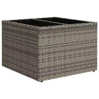 vidaXL Loungesofa-Set Schwarz, Blau - Grau und Blau mit Tisch