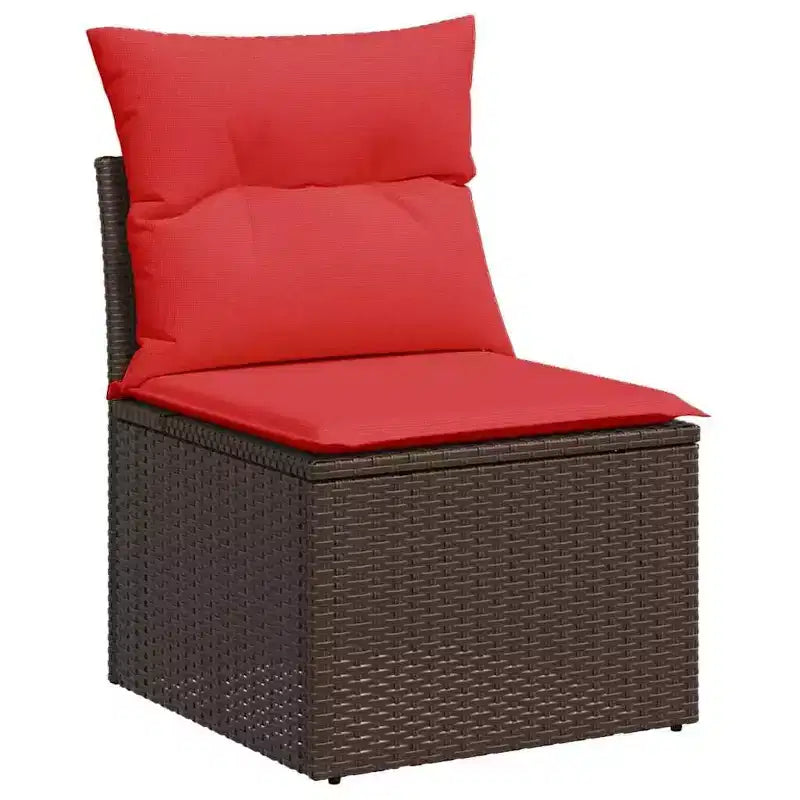 vidaXL Garten-Sofa-Set Schwarz