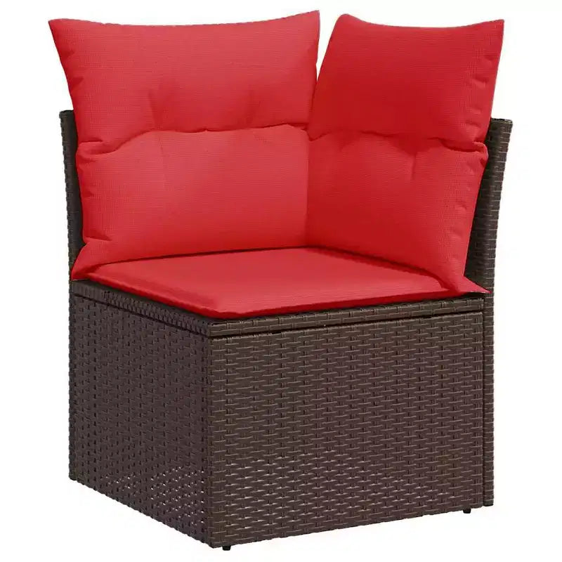 vidaXL Garten-Sofa-Set Schwarz