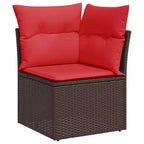 vidaXL Garten-Sofa-Set Schwarz