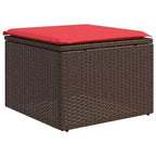 vidaXL Garten-Sofa-Set Schwarz