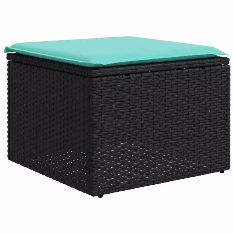 vidaXL Garten-Sofa-Set Schwarz