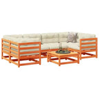 vidaXL Garten-Sofa-Set Naturholz Massiv Kiefer Groß Modular