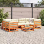 vidaXL Garten-Sofa-Set Naturholz Massiv Kiefer Groß Modular