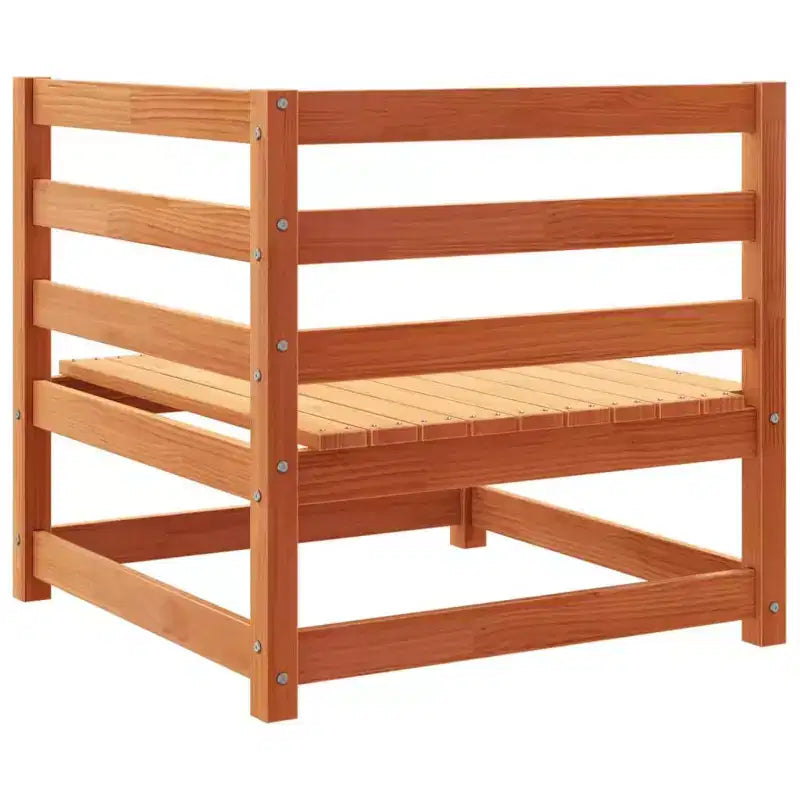 vidaXL Garten-Sofa-Set Naturholz Kiefer Massivholz Mittel Modular