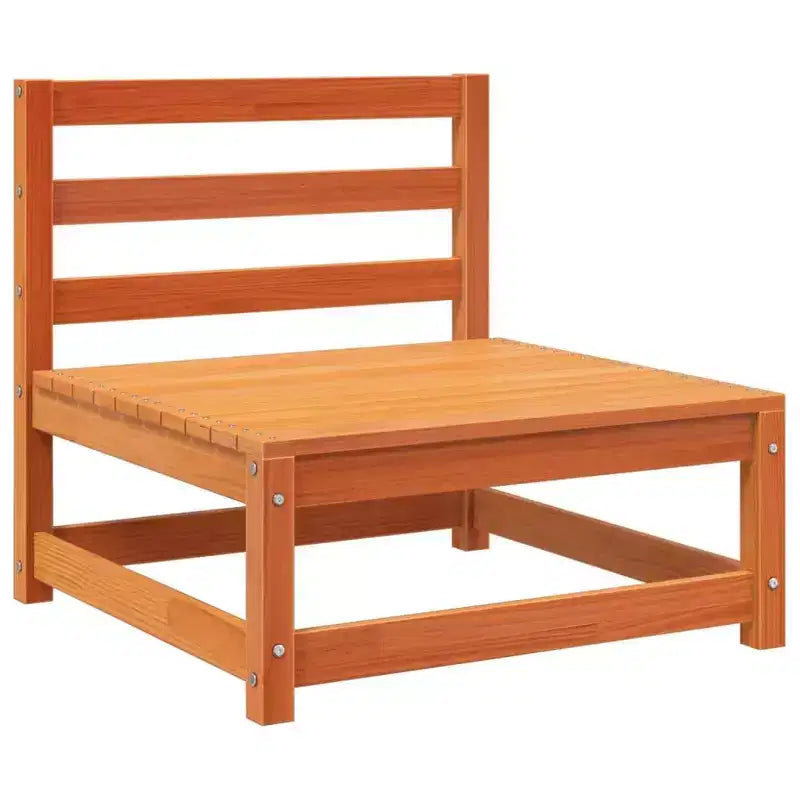 vidaXL Garten-Sofa-Set Naturholz Kiefer Massivholz Mittel Modular