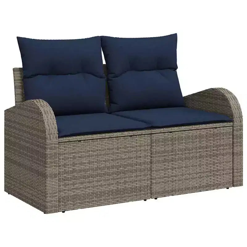 vidaXL Garten-Sofa-Set 6-tlg. braun Polyrattan