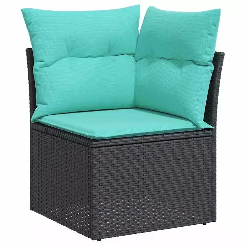 vidaXL Garten-Sofa-Set 6-tlg. braun Polyrattan