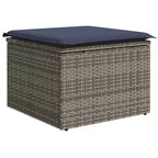 vidaXL Garten-Sofa-Set mit Kissen 4-teilig Braun Polyrattan