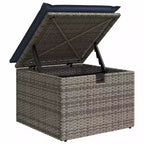 vidaXL Garten-Sofagarnitur 6-teilig Braun und Rot 234 x 124 x 85 cm