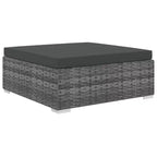 vidaXL Gartenmöbel-Set 4-teiliges Terrassensofa mit Tisch Polyrattan - Grau