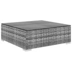 vidaXL Gartenmöbel-Set 4-teiliges Terrassensofa mit Tisch Polyrattan - Grau
