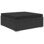 vidaXL Gartenmöbel-Set 4-teiliges Terrassensofa mit Tisch Polyrattan - Grau