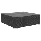 vidaXL Gartenmöbel-Set 4-teiliges Terrassensofa mit Tisch Polyrattan - Grau