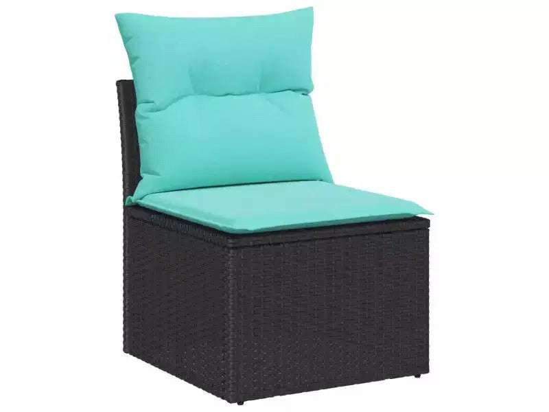 vidaXL Garten-Sofa-Set 8-teilig Braun Polyrattan
