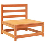 vidaXL Garten-Sofa-Set Massives Kiefernholz Großes Modulares Outdoor-Sofa - Naturkiefer Ohne Kissen