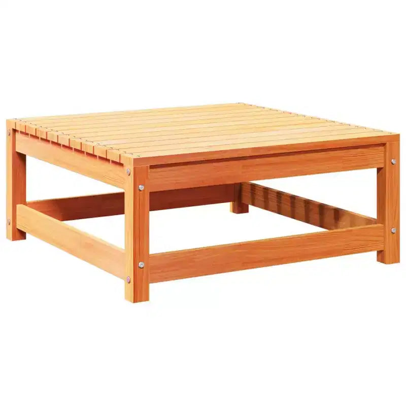 vidaXL Garten-Sofa-Set Massives Kiefernholz Großes Modulares Outdoor-Sofa - Naturkiefer Ohne Kissen