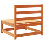 vidaXL Garten-Sofa-Set Massives Kiefernholz Großes Modulares Outdoor-Sofa - Naturkiefer Ohne Kissen