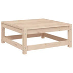 vidaXL Garten-Sofa-Set Massives Kiefernholz Großes Modulares Outdoor-Sofa - Naturkiefer Ohne Kissen