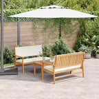 vidaXL Garten-Sofa-Set 4-tlg. Braun 75 x 45 x 38 cm Massivholz Akazie