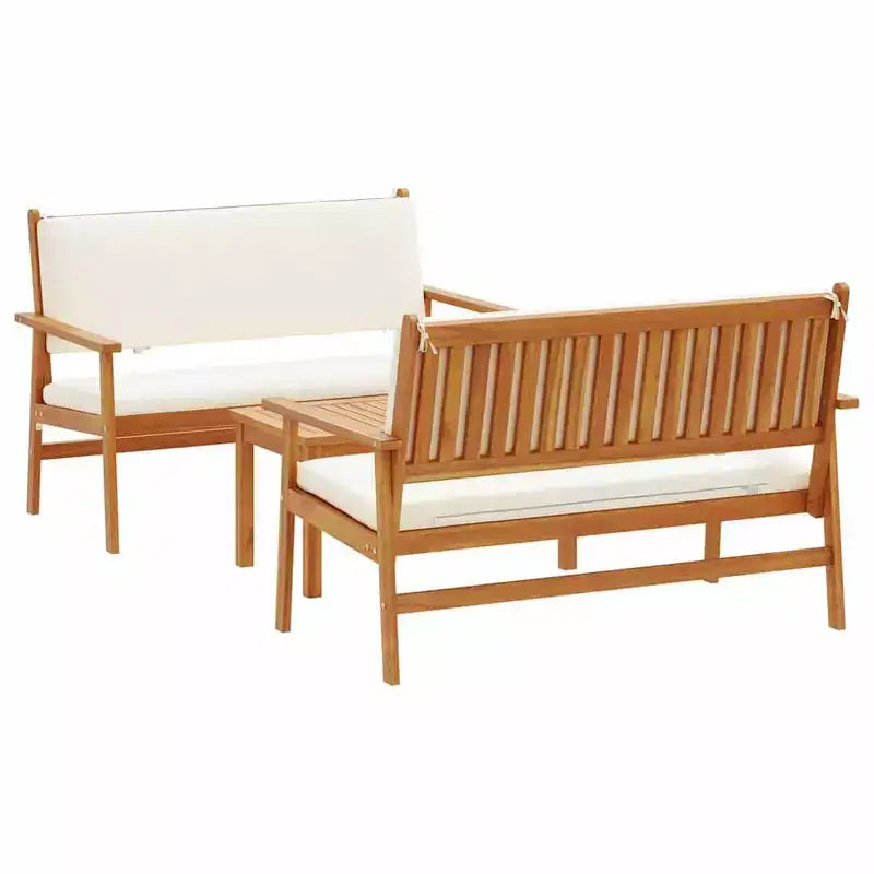vidaXL Garten-Sofa-Set 4-tlg. Braun 75 x 45 x 38 cm Massivholz Akazie