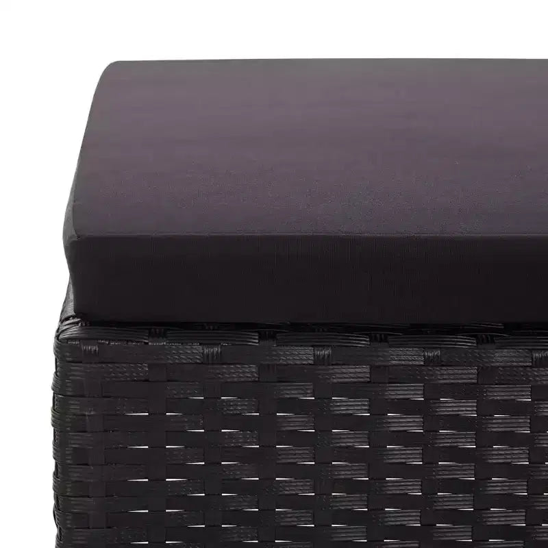 vidaXL Loungeset 3-teilig Polyrattan Sitzgruppe mit Couchtisch