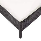 vidaXL Loungeset 3-teilig Polyrattan Sitzgruppe mit Couchtisch