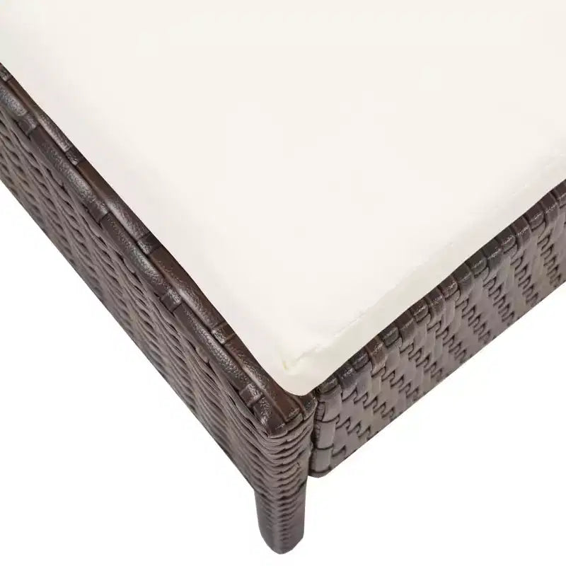 vidaXL Loungeset 3-teilig Polyrattan Sitzgruppe mit Couchtisch