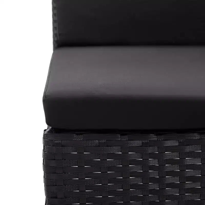 vidaXL Loungeset 3-teilig Polyrattan Sitzgruppe mit Couchtisch