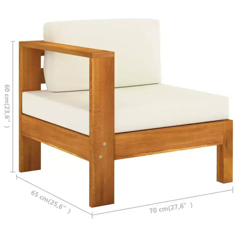 vidaXL Loungeset aus Holz, Holz