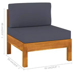 vidaXL Loungeset aus Holz, Holz