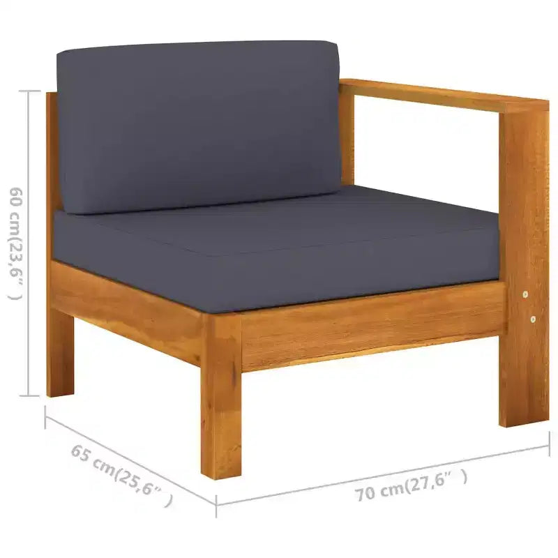 vidaXL Loungeset aus Holz, Holz